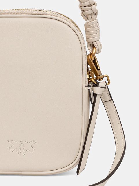 Pinko torebka skórzana kolor beżowy 105134 A2OB