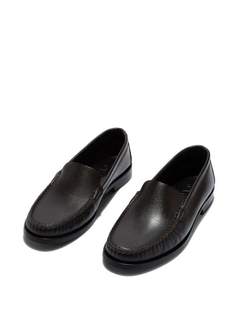 Aeyde Arthur stitched loafers - Brown