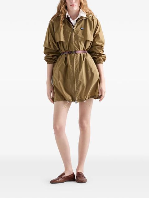Prada lightweight Re-Nylon raincoat - Brown - zdjęcie produktu nr 2