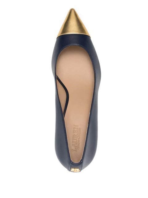 Lauren Ralph Lauren 75mm leather pumps - Blue