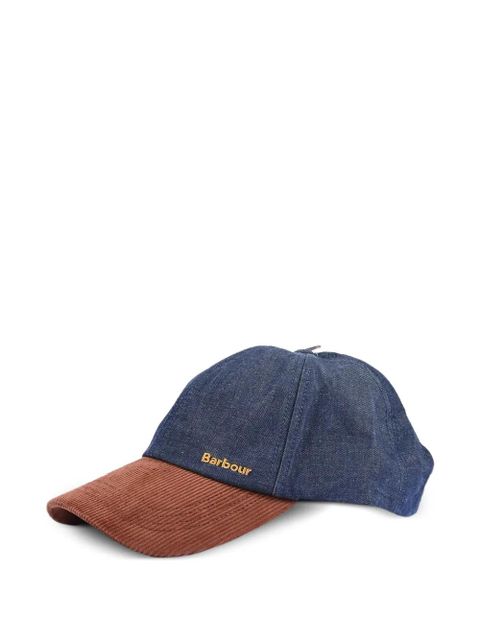 Barbour corduroy panel cap - Blue