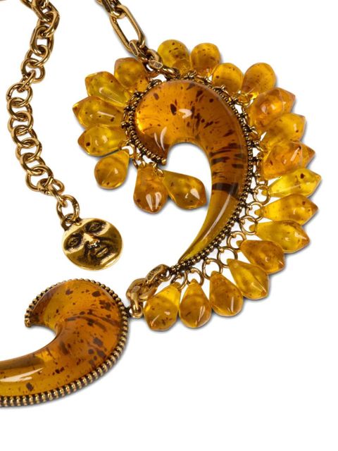 ETRO paisley droplet necklace - Gold