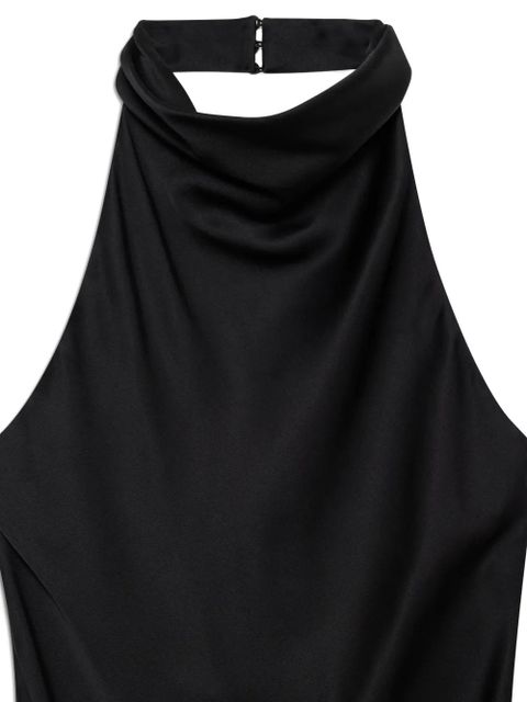 ANINE BING Eliana halterneck silk mini dress - Black - zdjęcie produktu nr 2