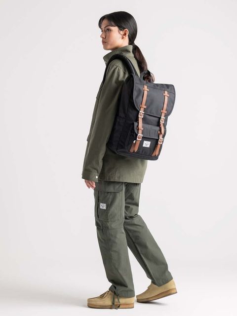 Herschel plecak Little America™ Mid kolor czarny duży wzorzysty