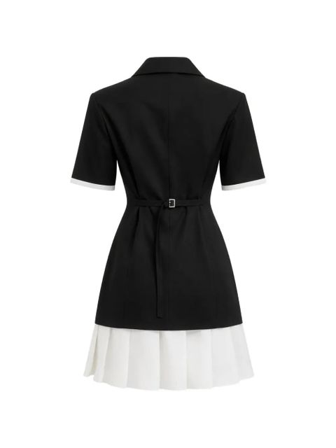 Manière De Voir Baya pleated-skirt blazer mini dress - Black - zdjęcie produktu nr 2