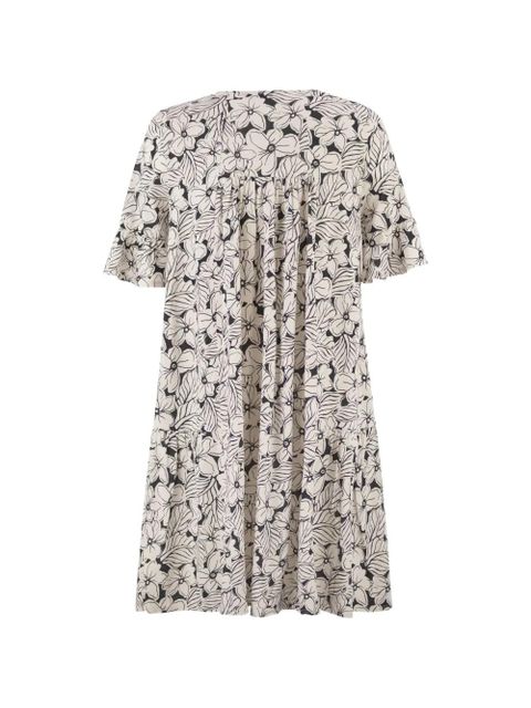 Weekend Max Mara printed V-neck dress - Neutrals - zdjęcie produktu nr 2