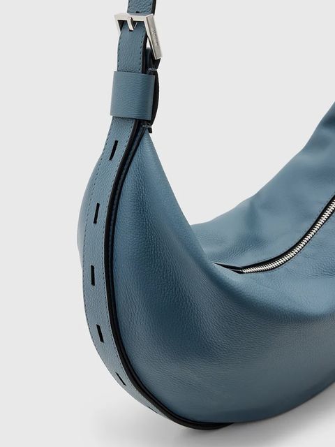 AllSaints torebka skórzana HALF MOON