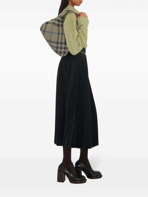 Burberry medium Peg checked tote bag - Neutrals