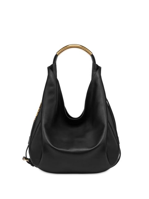 Moschino Handle Me leather shoulder bag - Black - zdjęcie produktu nr 1