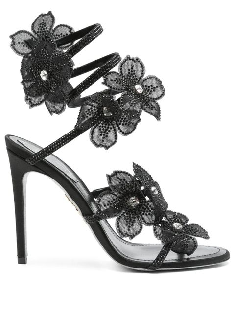 René Caovilla 105mm Floriane sandals - Black - zdjęcie produktu nr 1