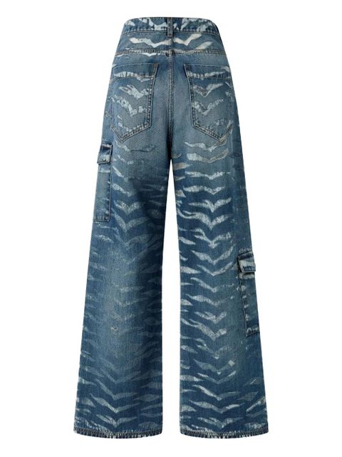 PINKO zebra-print jeans - Blue - zdjęcie produktu nr 2