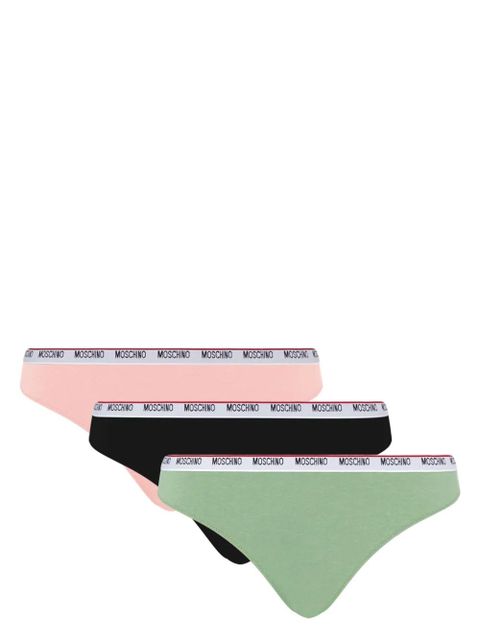Moschino logo-waistband briefs (pack of three) - Pink - zdjęcie produktu nr 1