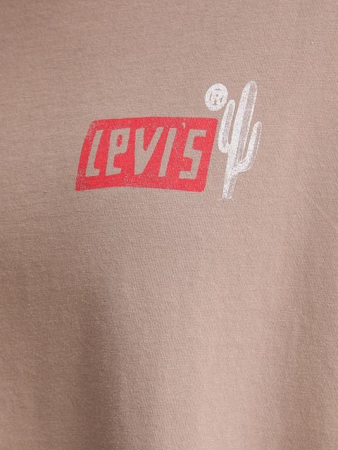 Levi's t-shirt bawełniany damski kolor brązowy 000G4