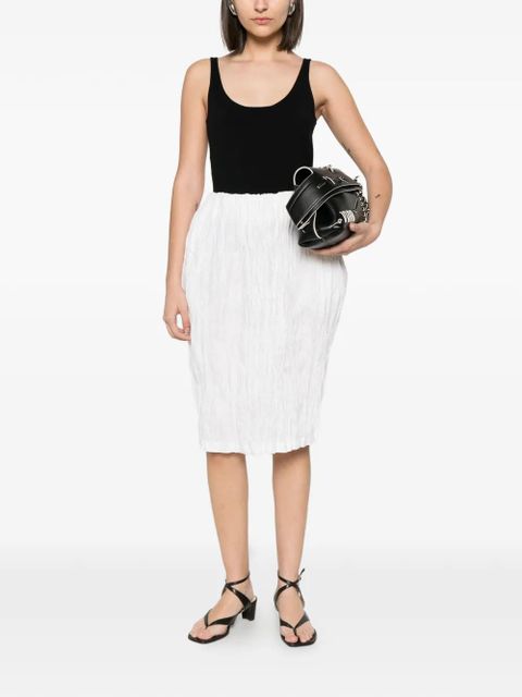 TOTEME crinkled-effect skirt - White - zdjęcie produktu nr 2