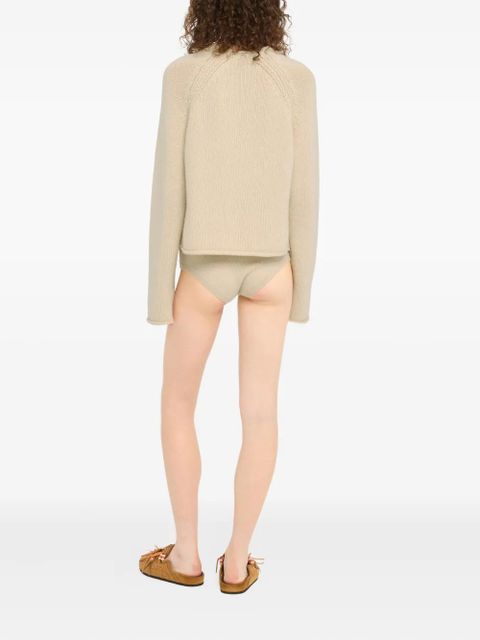 Alanui raglan-sleeve finest sweater - Neutrals