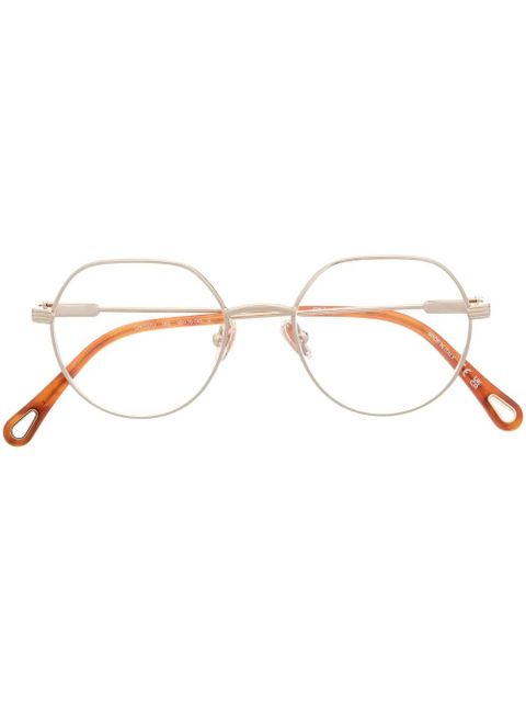 Chloé Eyewear round-frame optical glasses - Gold - zdjęcie produktu nr 1