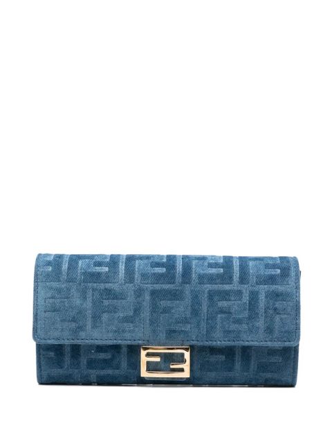 FENDI FF-pattern clutch bag - Blue - zdjęcie produktu nr 1