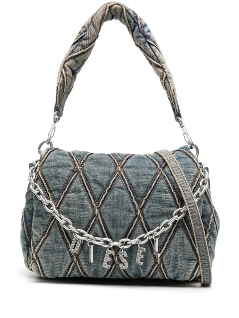 Diesel Charm-D denim shoulder bag - Blue - zdjęcie produktu nr 1