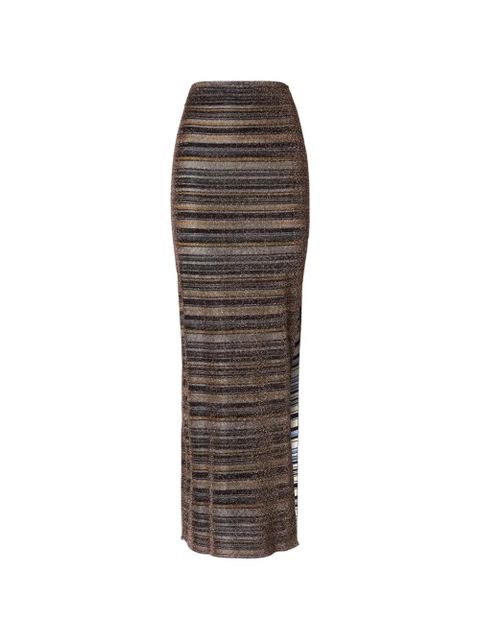 Missoni striped split skirt - Brown - zdjęcie produktu nr 1