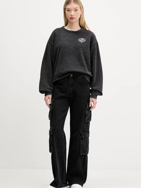 adidas Originals bluza bawełniana 20th Century Fox Disney damska kolor czarny z nadrukiem JX1276