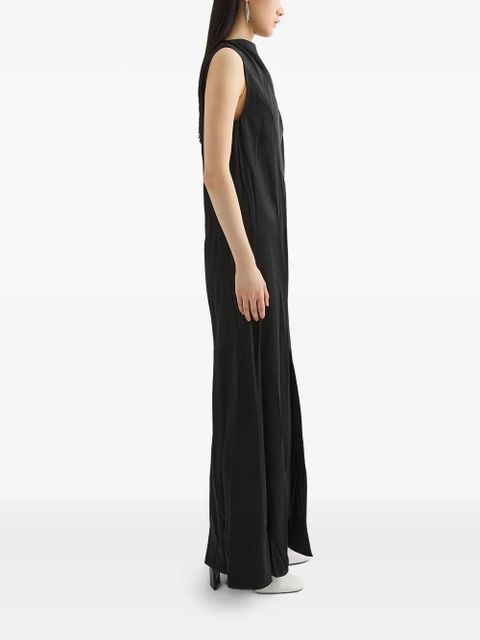 Jil Sander satin maxi dress - Black