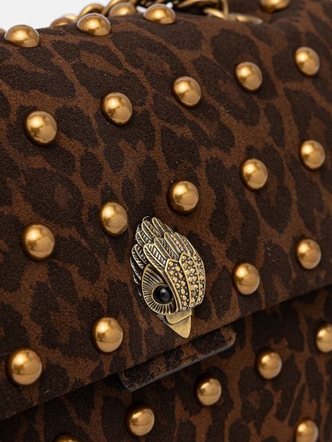 Kurt Geiger London torebka zamszowa KENSINGTON kolor brązowy 5023035289