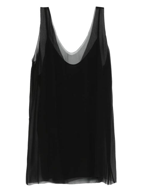 TOTEME V-neck slip top - Black - zdjęcie produktu nr 1