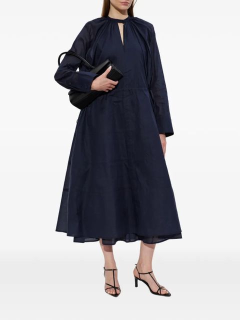 Jil Sander crew-neck midi dress - Blue - zdjęcie produktu nr 2