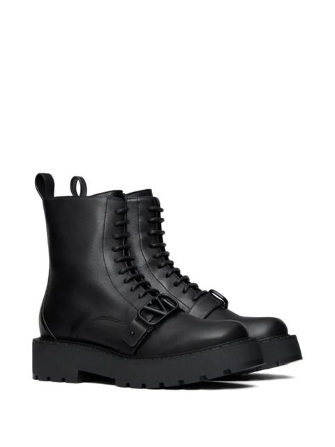 Valentino Garavani 45mm VLogo Signature combat boots - Black