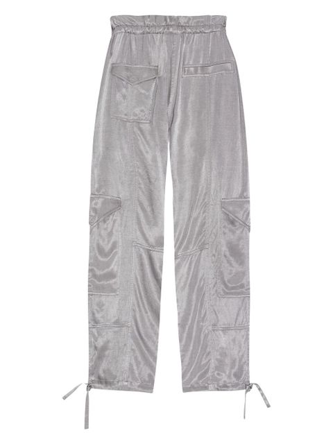 GANNI high-waisted trousers - Grey