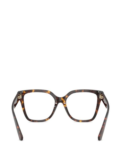 Burberry Eyewear geometric-frame glasses - Brown