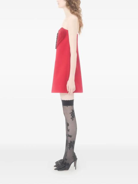 Valentino Garavani embroidered heart short dress