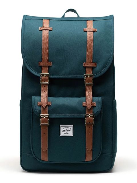 Herschel plecak Little America™ kolor zielony duży gładki 11390-06551-OS - zdjęcie produktu nr 1