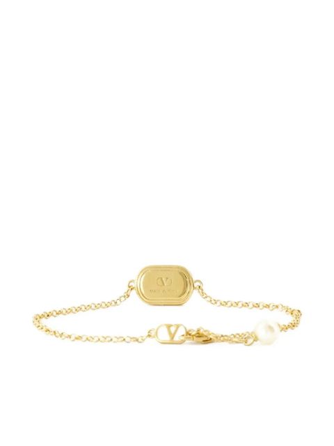 Valentino Garavani logo-detail bracelet - Gold - zdjęcie produktu nr 2