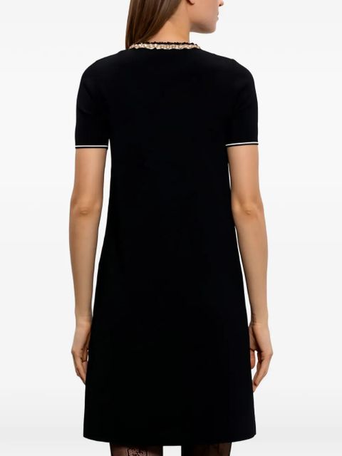 Valentino Garavani button collar midi dress - Black - zdjęcie produktu nr 2