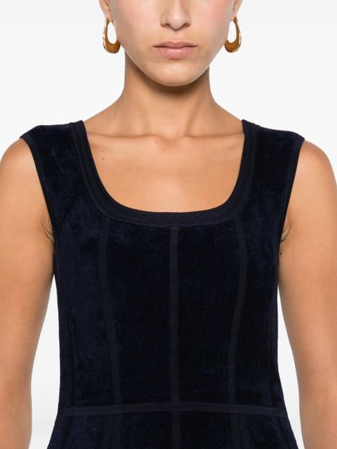 Maje panelled midi dress - Blue