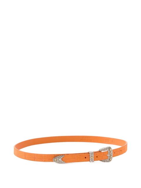 PINKO croc-effect buckle belt - Orange - zdjęcie produktu nr 2