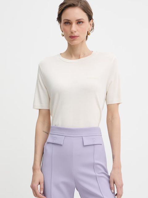 Patrizia Pepe t-shirt damski z lyocellem - zdjęcie produktu nr 2