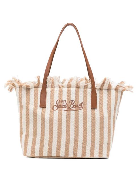 MC2 Saint Barth medium City stripes beach bag - Neutrals - zdjęcie produktu nr 1