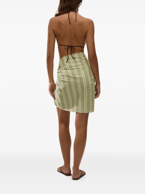 Faithfull the Brand Lomas Ombre striped pareo - Green