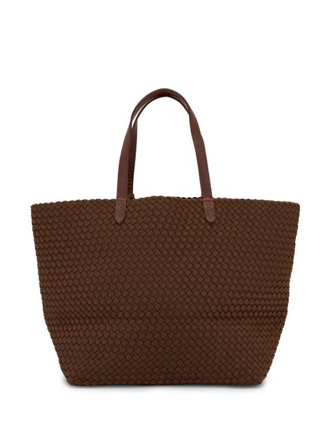 NAGHEDI large Jetsetter woven tote bag - Brown - zdjęcie produktu nr 2