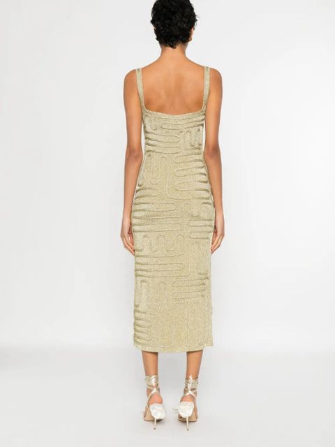 Cult Gaia Kymia midi dress - Gold