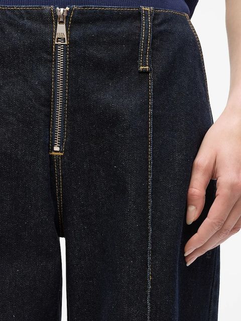 Karl Lagerfeld jeansy bawełniane IKON damskie medium waist A4W10098