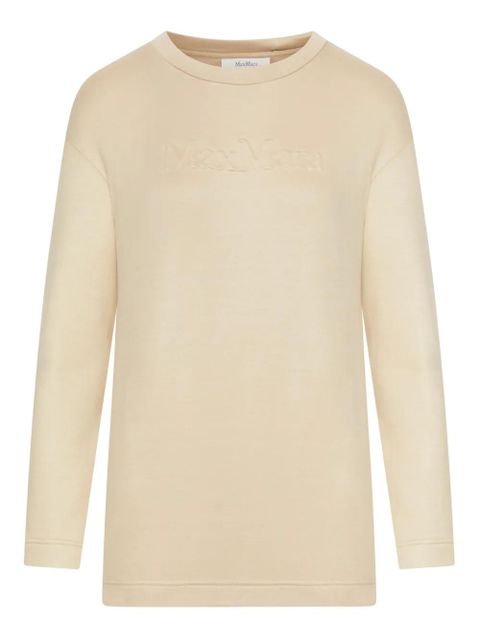 Max Mara logo-embossed sweatshirt - Neutrals - zdjęcie produktu nr 1