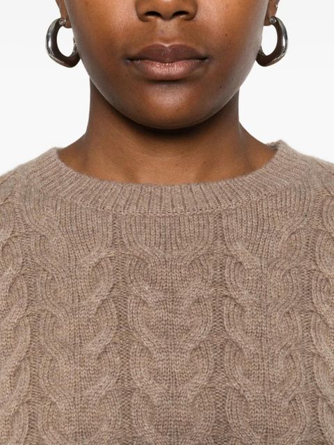 Max Mara cable-knit sweater - Brown