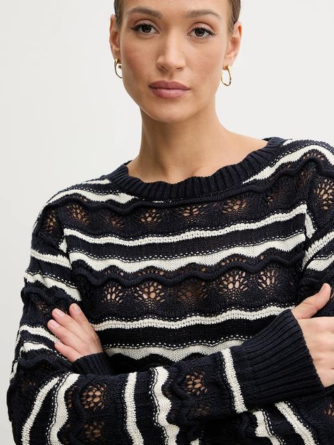 Guess sweter z domieszką lnu VALERIE - zdjęcie produktu nr 1