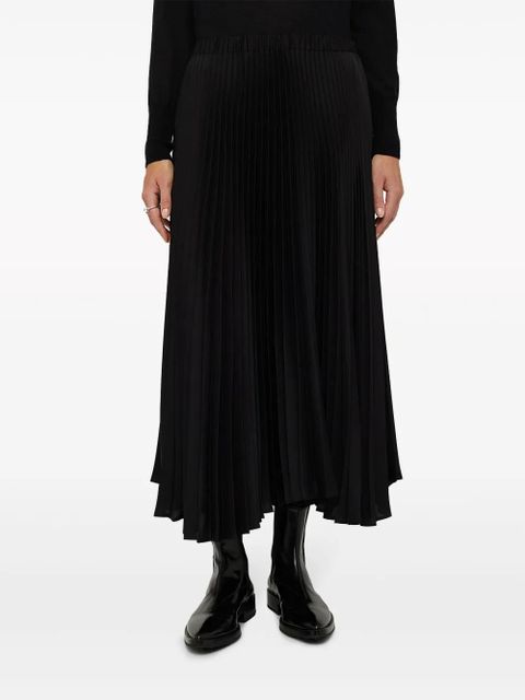 Jil Sander high-waist pleated midi skirt - Black