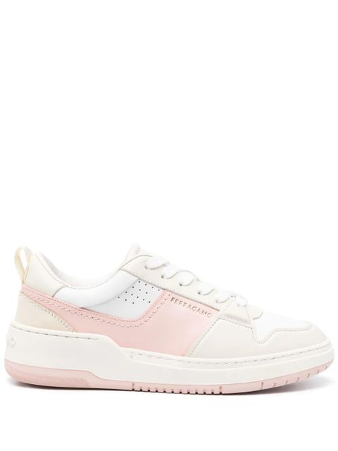 Ferragamo Dennis panelled leather sneakers - Pink - zdjęcie produktu nr 1