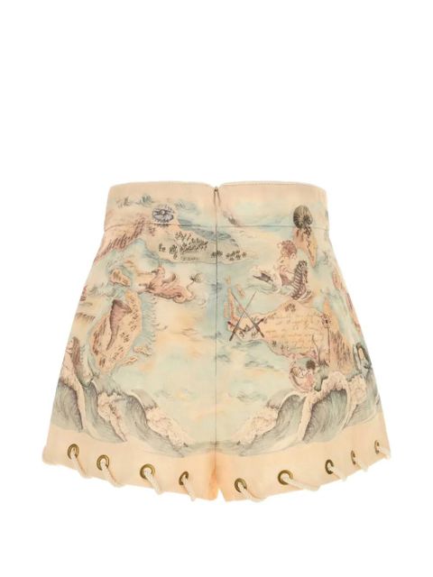 ZIMMERMANN Rebellion printed shorts - Neutrals - zdjęcie produktu nr 2