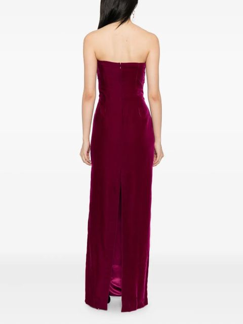 TOM FORD draped-detail dress - Purple